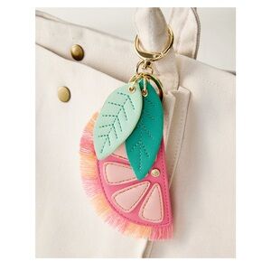 BNWT 💄🍫  Spartina 449 pink lemonade key chain.  🍋